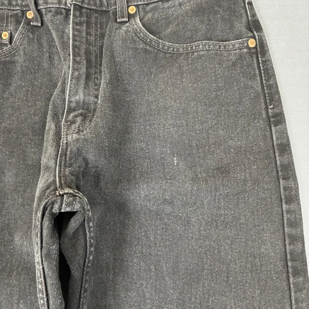 Vintage Y2K Levi's 505 Black Denim Straight Jeans Men's Size 30x29